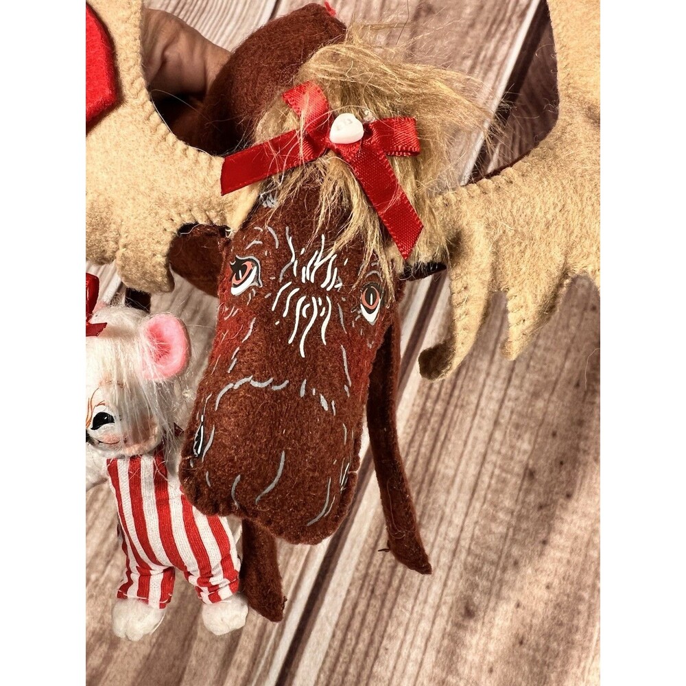 ANNALEE 2019 💞 8" VALENTINE "BE MINE MOOSE WITH 3" MOUSE - Picture 10 of 10